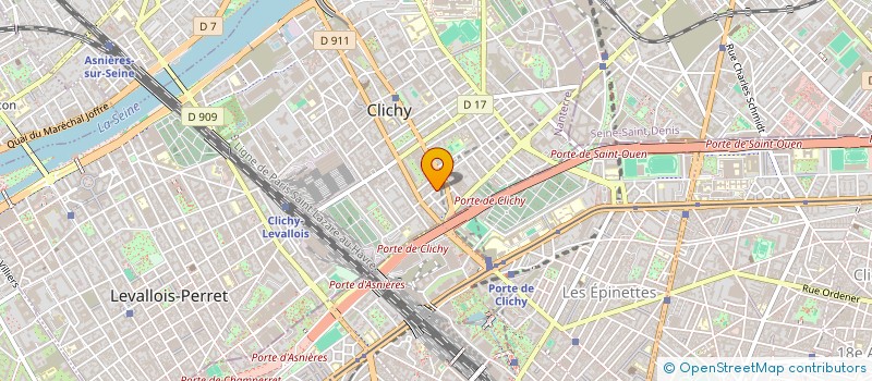 localisation de l'entreprise DIASPORA CONGOLAISE POUR LE DEVELOPPEMENT DU FOOTBALL EN REPUBLIQUE DEMOCRATIQUE DU CONGO à CLICHY