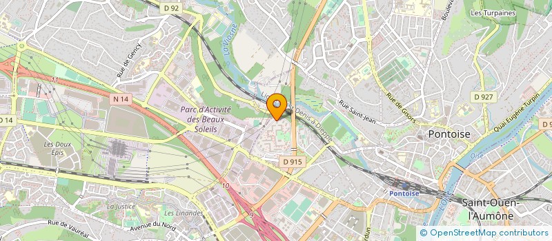 localisation de l'entreprise DIASPORA MUSIC DANSE  PONTOISE