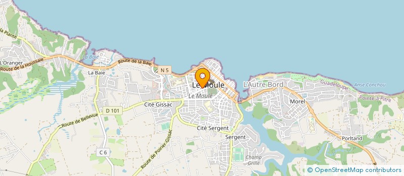 localisation de l'entreprise DIASPORA TRANSATLANTIQUE VRAIE IDENTITE -DTVI à LE MOULE