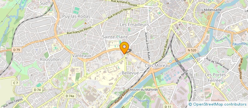 localisation de l'entreprise DIASTOLE à LIMOGES