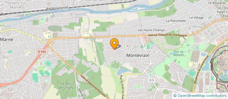 localisation de l'entreprise DIATA  MONTEVRAIN