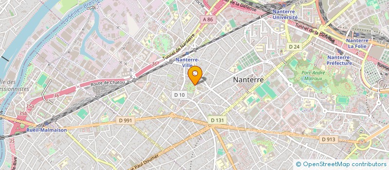 localisation de l'entreprise DIATO TRAD 92  NANTERRE