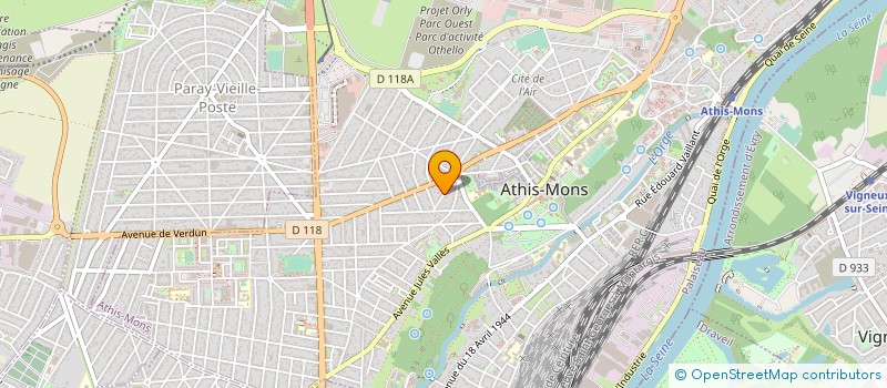 localisation de l'entreprise DIATOMEA à ATHIS-MONS