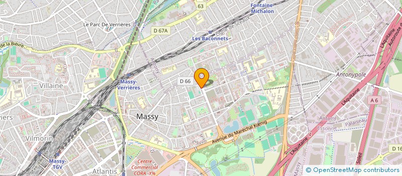 localisation de l'entreprise DIAW ELEC à MASSY