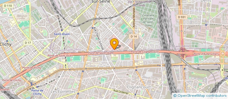 localisation de l'entreprise DIAWARA ET FILS à SAINT-OUEN-SUR-SEINE