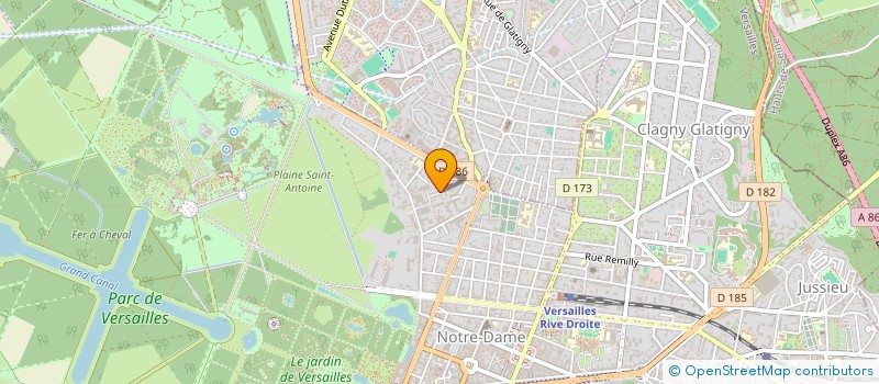 localisation de l'entreprise DIAWEL à VERSAILLES