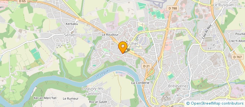 localisation de l'entreprise DIAWEL MEDIA à LANNION