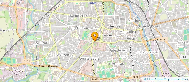 localisation de l'entreprise DIAZ FRANCOIS ET MICHEL à TARBES