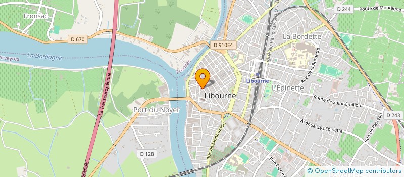 localisation de l'entreprise DIAZ-MAROTO  LIBOURNE