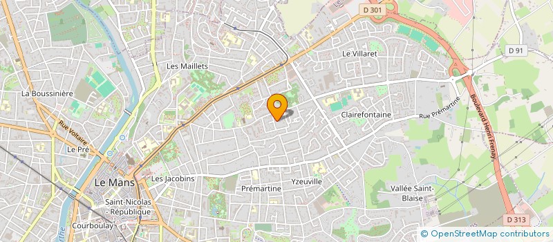 localisation de l'entreprise DIAZEPINE  LE MANS