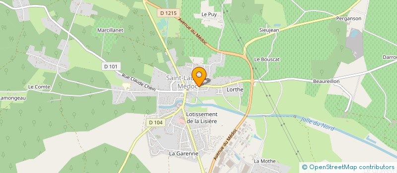 localisation de l'entreprise DIB 33 à SAINT-LAURENT-MEDOC