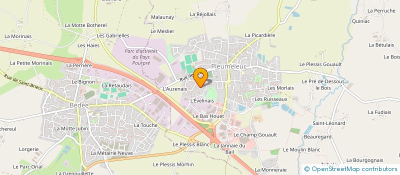 localisation de l'entreprise DIB BROCELIANDE  PLEUMELEUC