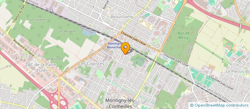 localisation de l'entreprise DIBA GLASS  MONTIGNY-LES-CORMEILLES