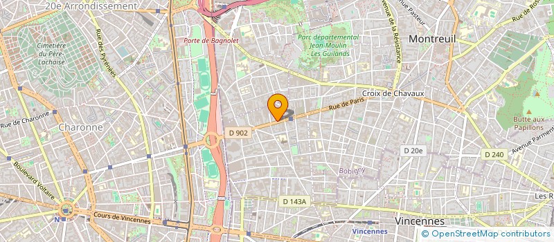 localisation de l'entreprise DIBO à MONTREUIL