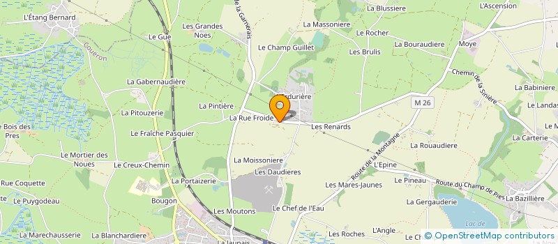 localisation de l'entreprise DIBON TRAVAUX PUBLICS à COUERON