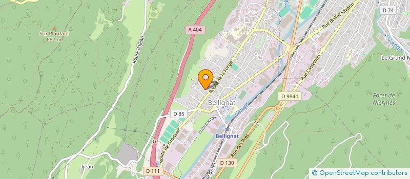 localisation de l'entreprise DIBONA à BELLIGNAT