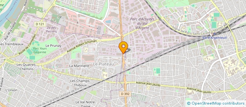 localisation de l'entreprise DIBOTEC  ARGENTEUIL