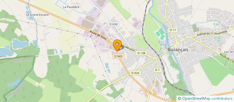 localisation de l'entreprise DICA à BUZANCAIS
