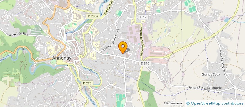 localisation de l'entreprise DICA  ANNONAY