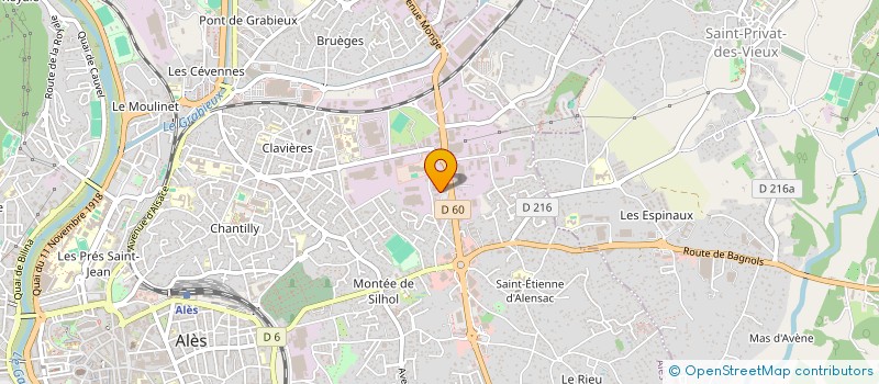 localisation de l'entreprise DICACRI à ALES