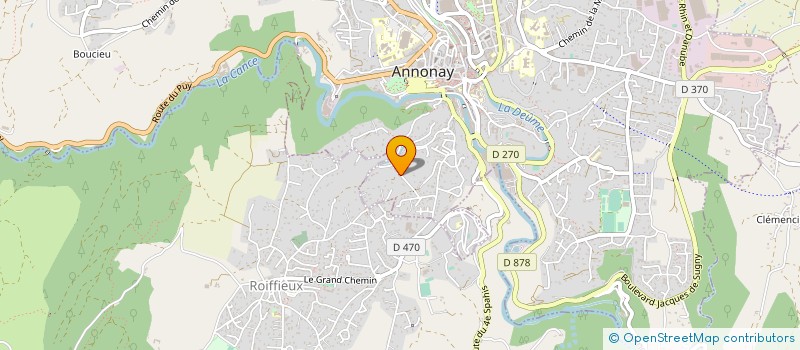 localisation de l'entreprise DICARTECH à ANNONAY