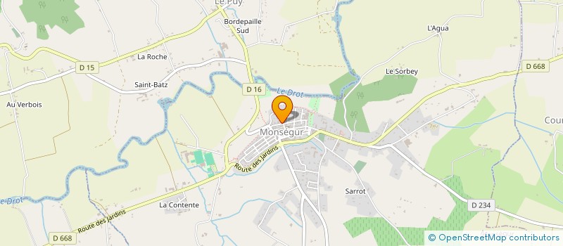 localisation de l'entreprise DICAVE  MONSEGUR