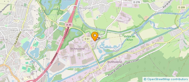 localisation de l'entreprise DICEP EMC à BROGNARD