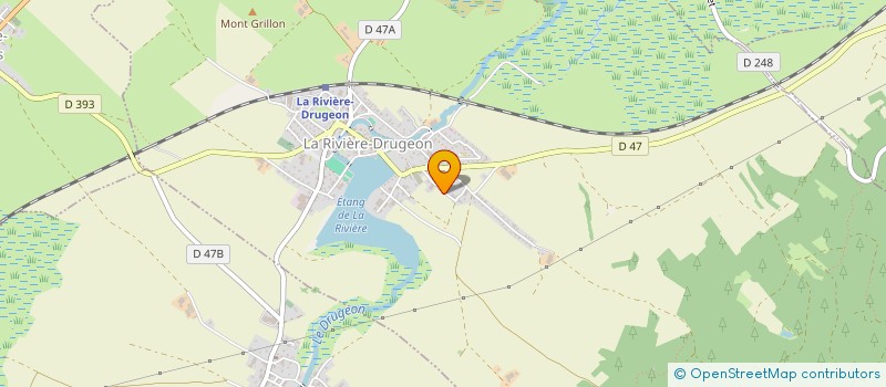 localisation de l'entreprise DICHAMP ANTHONY  LA RIVIERE-DRUGEON