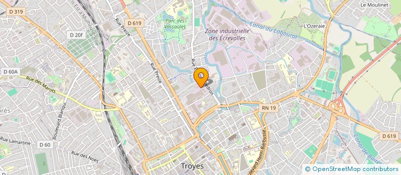 localisation de l'entreprise DICHAMP SARL  TROYES