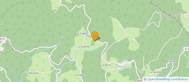 localisation de l'entreprise DICHAMPT ET FILS à LA RENAUDIE
