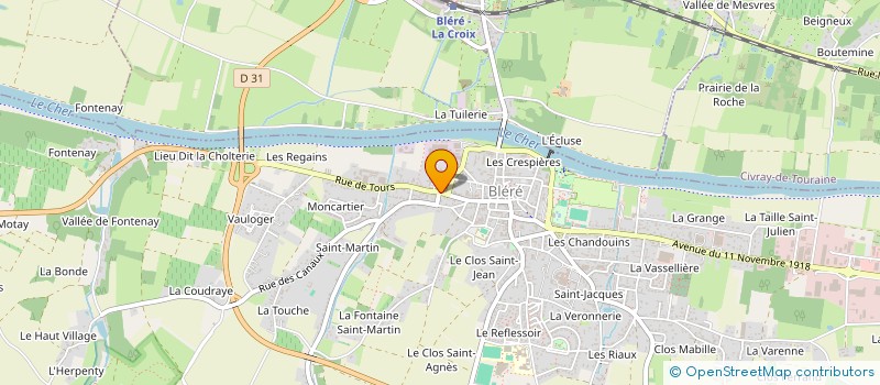 localisation de l'entreprise DICHANDIS à BLERE