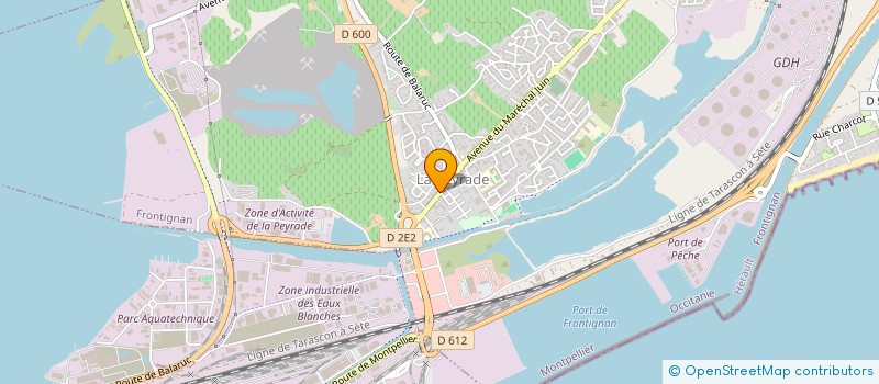 localisation de l'entreprise DICIASSETTE PIZZAS à FRONTIGNAN