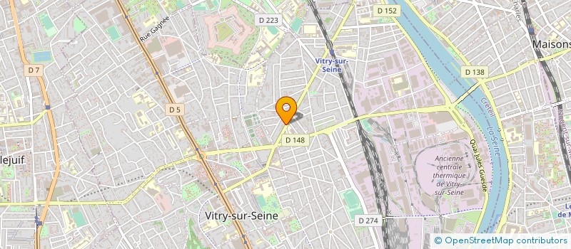 localisation de l'entreprise DICK OUTILLAGE à VITRY-SUR-SEINE