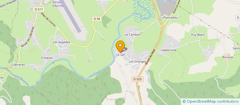localisation de l'entreprise DICL à ARPAJON-SUR-CERE