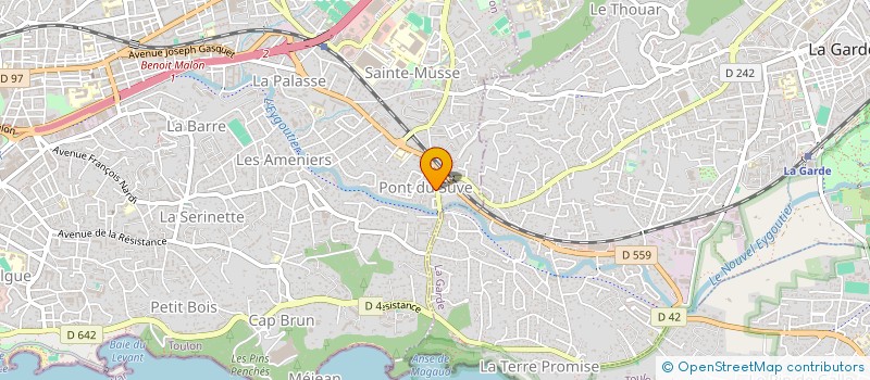 localisation de l'entreprise DICOGEL à TOULON