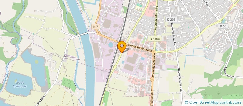 localisation de l'entreprise DICOM  MONTELIMAR