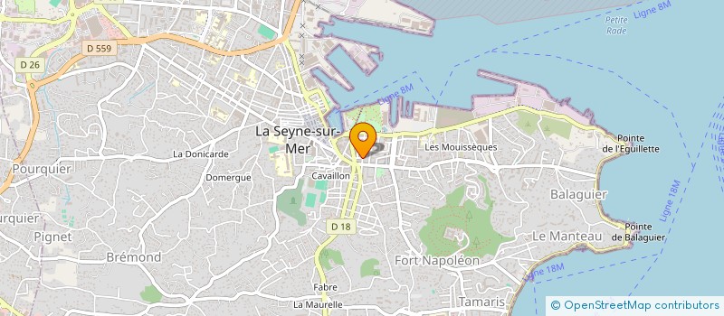 localisation de l'entreprise DICS  LA SEYNE-SUR-MER