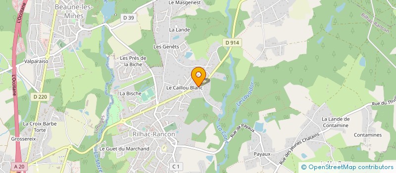 localisation de l'entreprise DICSI à RILHAC-RANCON