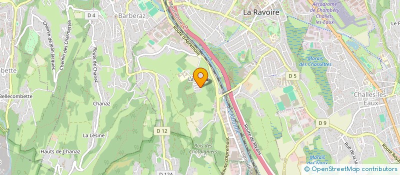 localisation de l'entreprise DICTAME  LA RAVOIRE