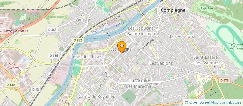 localisation de l'entreprise DID ET BEN MUSIC  COMPIEGNE