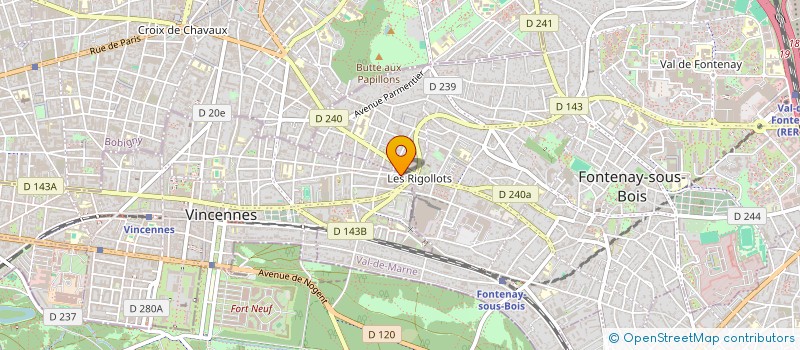 localisation de l'entreprise DIDEROT DISCOUNT à VINCENNES