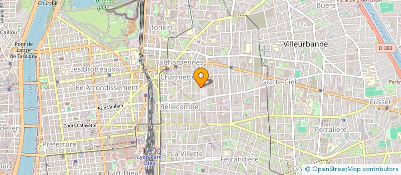 localisation de l'entreprise DIDIER 1  VILLEURBANNE