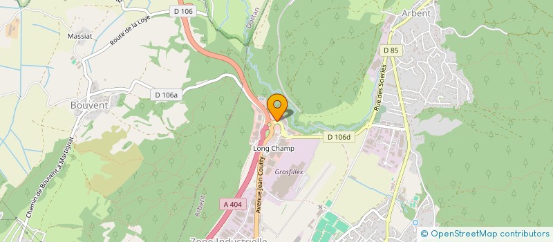 localisation de l'entreprise DIDIER CUPILLARD SARL à ARBENT