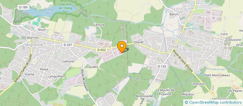 localisation de l'entreprise DIDIER ET LAURENT ARICKX  SEIGNOSSE