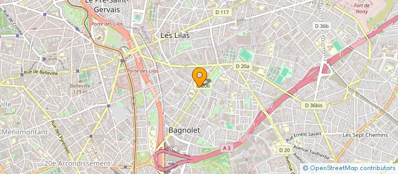 localisation de l'entreprise DIDIER LEROUX ARTS GRAPHIQUES  BAGNOLET