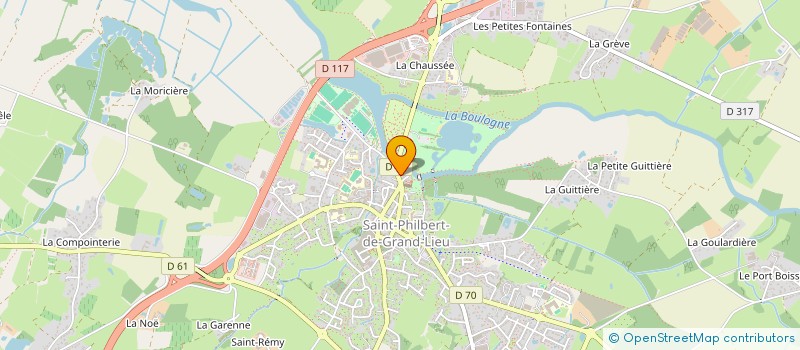 localisation de l'entreprise DIDIER PROU IMMOBILIER à SAINT-PHILBERT-DE-GRAND-LIEU