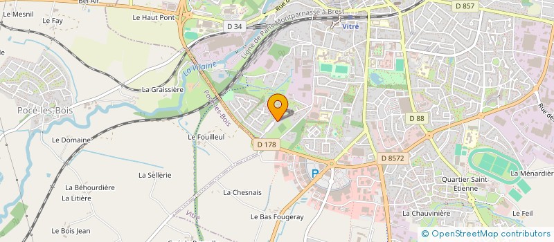 localisation de l'entreprise DIDIER RACAPE IMMOBILIER  VITRE