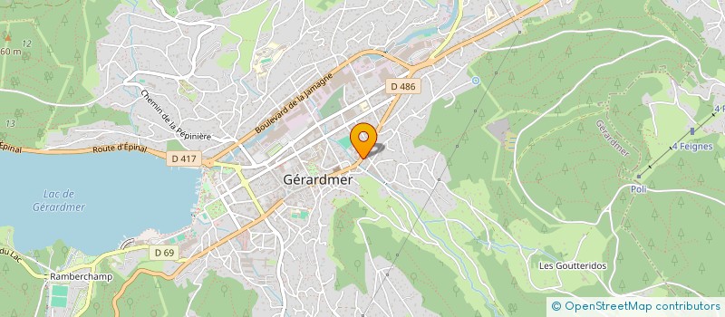 localisation de l'entreprise DIDIERLAURENT & FILS GEROMOISE DE PANIF. à GERARDMER