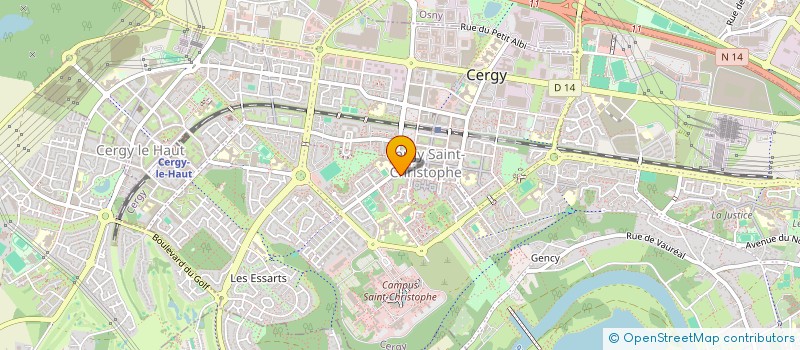 localisation de l'entreprise DIDISS LA COUPE  CERGY