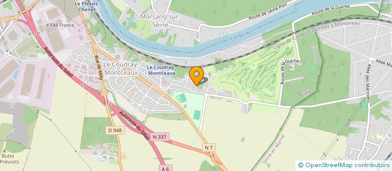 localisation de l'entreprise DIDO DECORATION  LE COUDRAY-MONTCEAUX